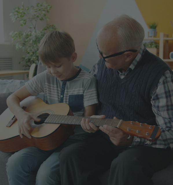 granddad and guitar lessons